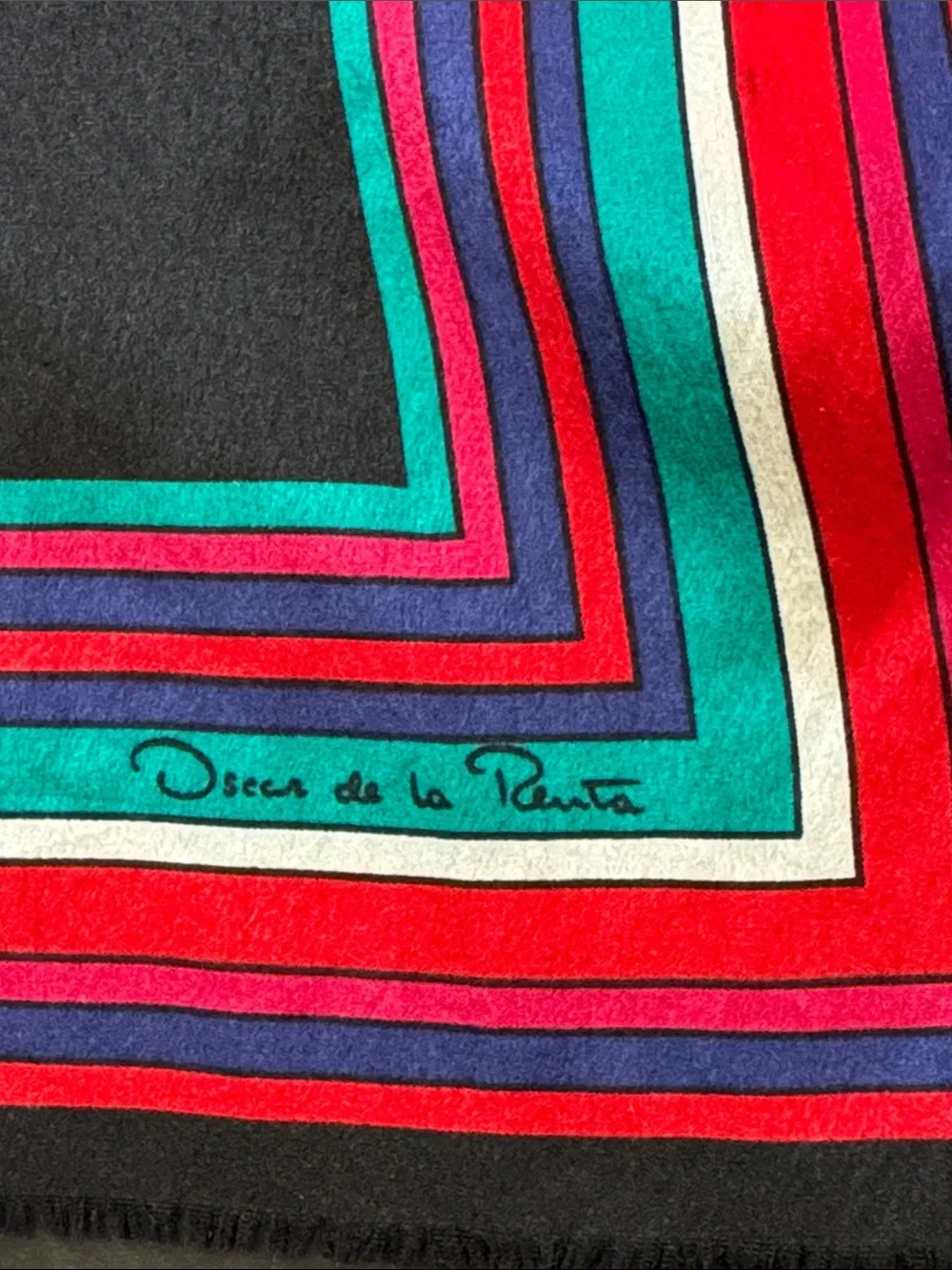 Vintage Oscar De La Renta Silk Scarf